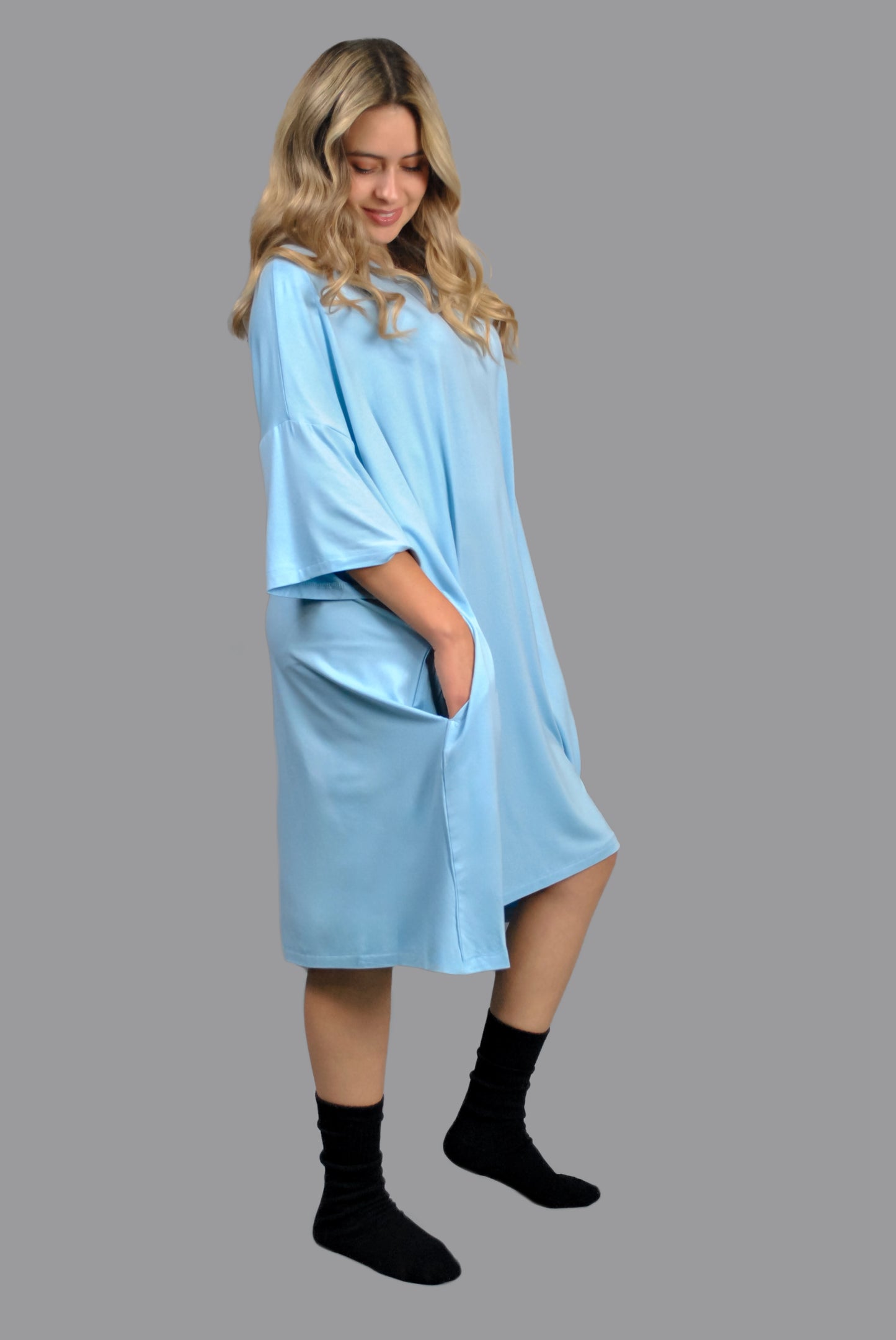 Camison Lazy Pijama - Celeste🩵