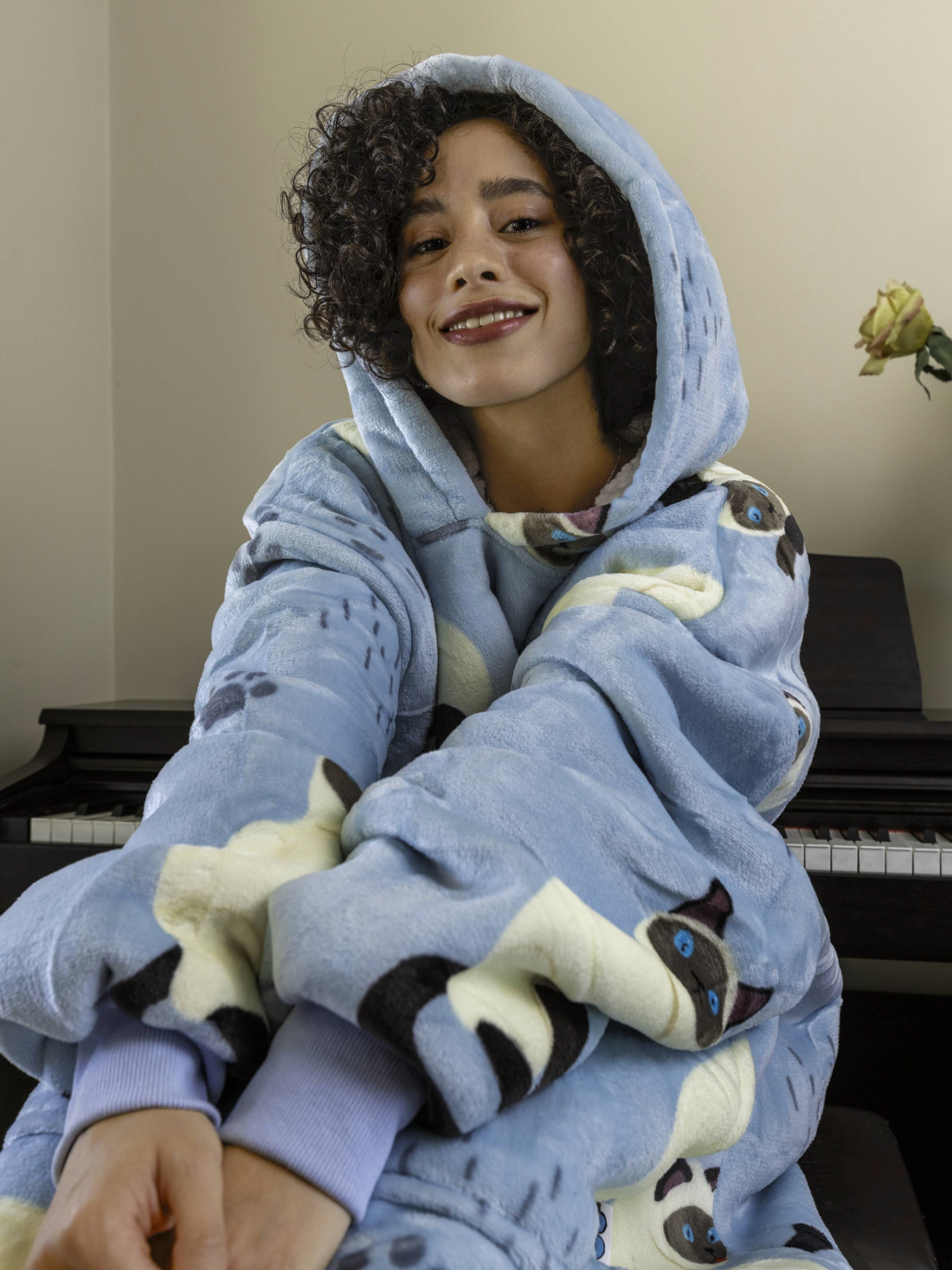 Polerón Lazy - Gatito Azul 😸