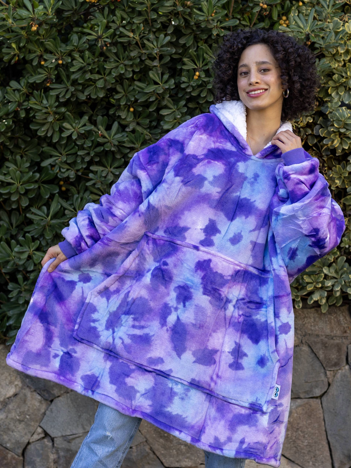 Polerón Lazy - Tie Dye Morado 💜