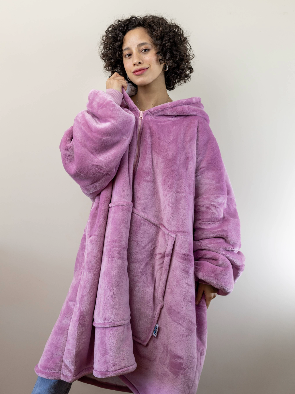 Polerón Lazy Cierre Largo - Rosado🩷