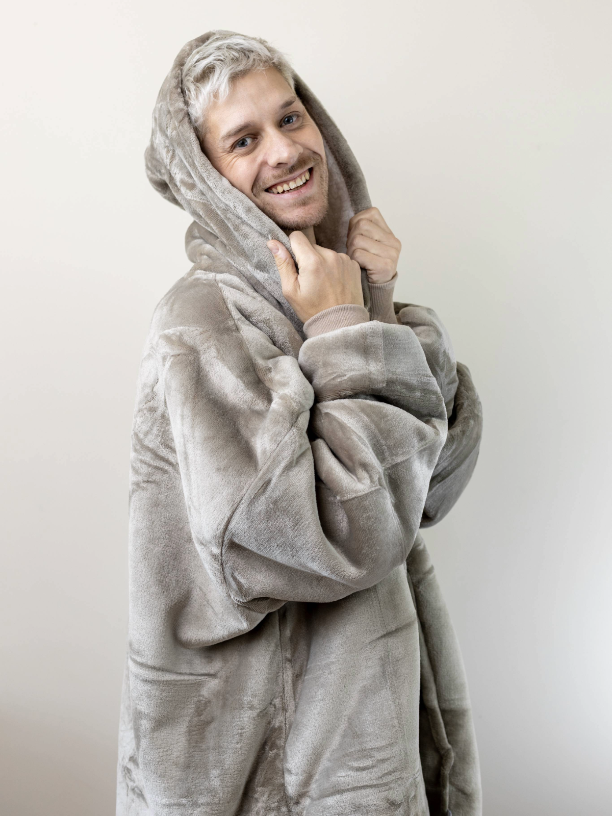 Polerón Lazy Cierre Largo - Beige