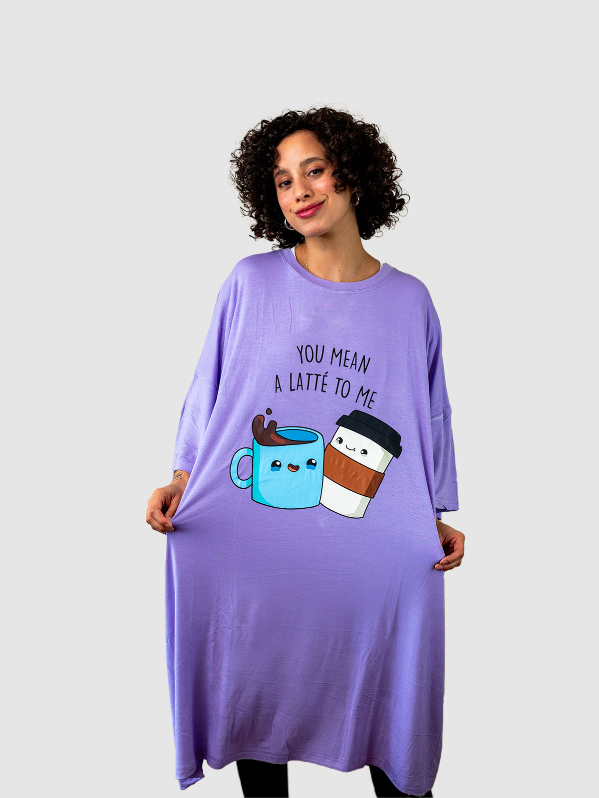 Camison Lazy Pijama - Latte ☕