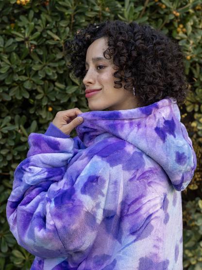 Polerón Lazy - Tie Dye Morado 💜