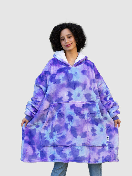 Polerón Lazy - Tie Dye Morado 💜